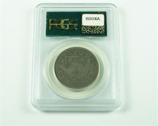 Reverse  1795  Flowing Hair Half Dollar