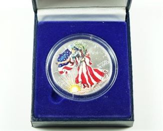 1999 Colorized American Silver Eagle