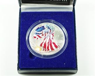 1999 Colorized American Silver Eagle