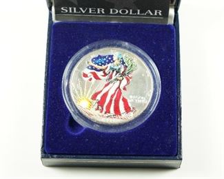 1999 Colorized American Silver Eagle