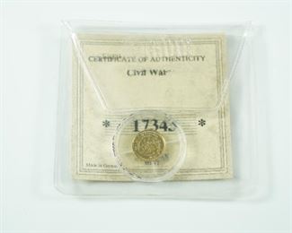Civil War Gold  Commemorative Coin