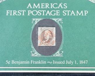 5 cent Ben Franklin Postage Stamp
