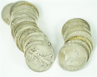 Walking Liberty  & Franklin Half Dollars