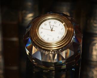 Swarovski miniature clock