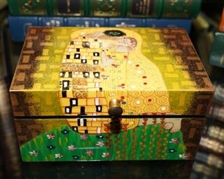 Gustav Klimt lacquered jewelry box