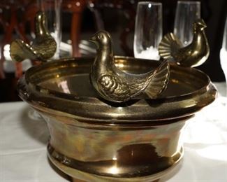 Brass dove bowl-originally 700.00+