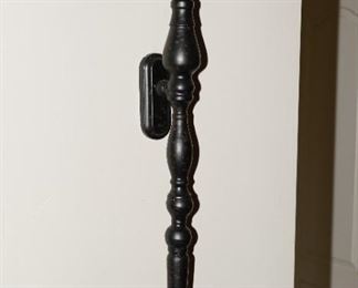 Burnished metal wall sconces with candles-set of 2