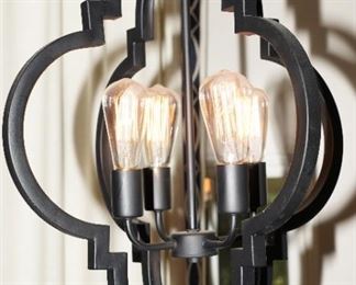 Even the chandeliers are for sale in this demo sale, by the way.