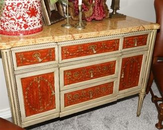 Hand painted floral dresser/cabinet