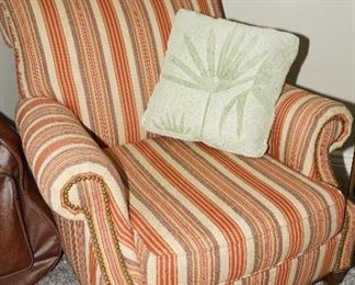 LT Designs striped side chair