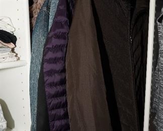 We have clothes & shoes, puffer jackets and boots-primarily in size large for men and sizes small to medium in ladies. 