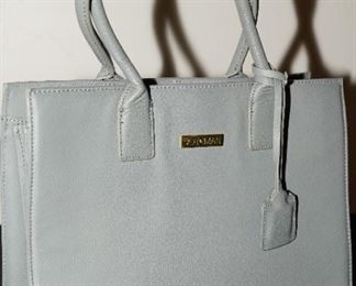 Gray Joy Iman leather handbag