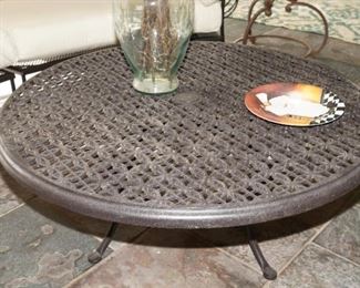 OW Lee wrought iron coffee table