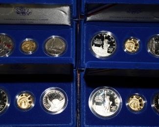 Cash only for coins.  These are not on site until the day of the sale. 