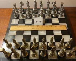 Italfama Chess Factory, Florance Italy Classical Design with 4" King.  Solid metal.