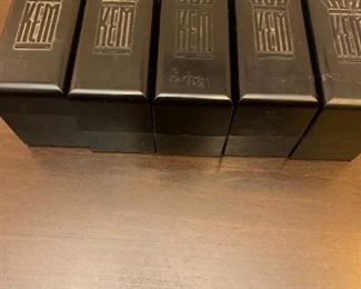 5 Decks of KEM Plastic Playing Card.  1937