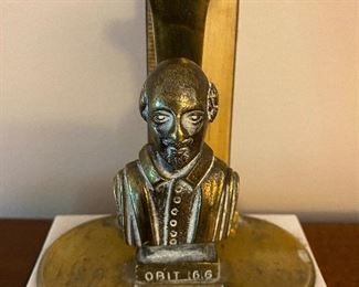 Brass on Marble Letter Holder.  William Shakespeare - Stratford - Obit 1616