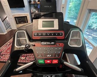 Sole treadmill F63.  Purchased in 2021.  Price: $325.00 This item is available for purchase prior to the sale.  Please contact us at Fabulousfindsestatesales1@gmail.com.