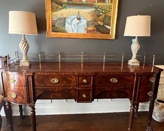 This beautiful Maitland Smith sideboard is available for purchase prior to the sale.  Price - $1500.00.  Please email us at Fabulousfindsestatesales1@gmail.com if you are interested. 