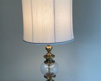 Brass and Glass Lamp