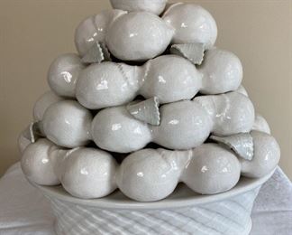 Ceramic Lemon Fruit Tower