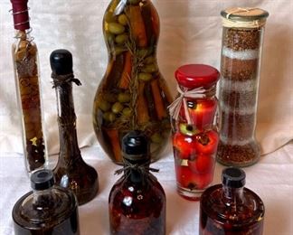 Decorative Brined Vegetables and Herbs