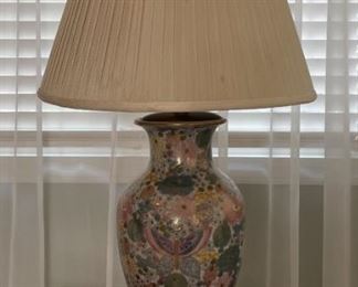 Floral Glass Lamp