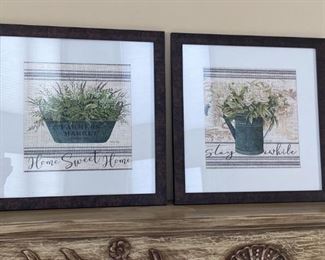 Home Sweet Home and Stay Awhile Prints