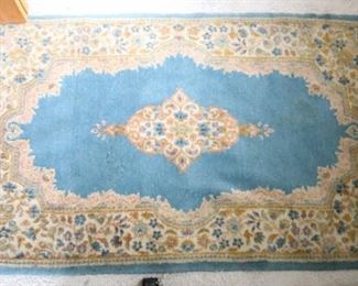 3' x 5' Persian Kirman rug, worn, $75