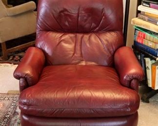 Red Leather recliner $50