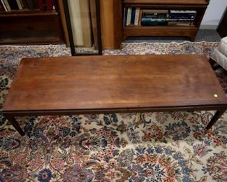 Lane Midcentury coffee table in Walnut $100,  9' X 12' Persian Kerman c. 1940 $450