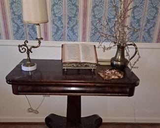 Antique console card table