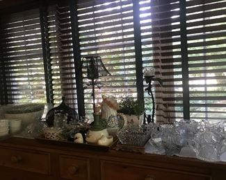 Variety of pressed glass