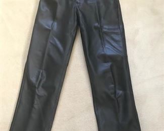 Leather motorcycle pants