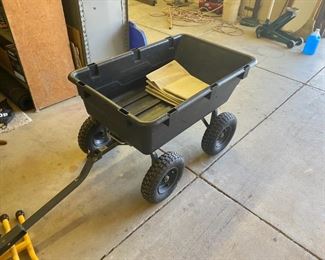 Utility trailer to attach to riding lawn mowers etc. Great condition.