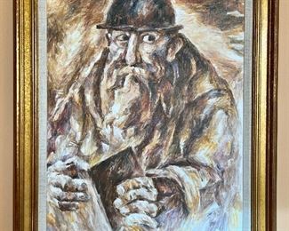 Item 10:  Oil on Canvas Signed Ikligman - 31.75" x 37.75":  $445