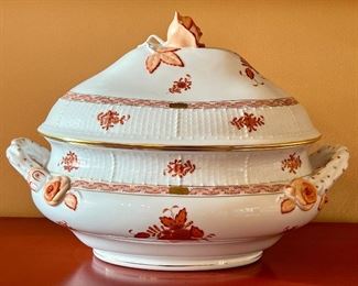 Item 17:  Herend "Rust Chinese Bouquet" Tureen:  $595