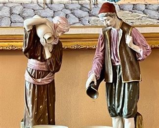 Item 12:  19th Century Royal Worcester Eastern Water Carriers:  $1495/Pair                                                                                             Tallest - 18"