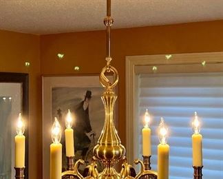 Item 14:  Brass Chandelier: $450