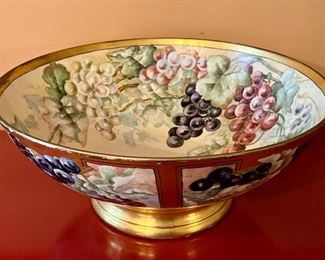 Item 15:  Limoges Punch Bowl - 15.25" x 6.5":  $100