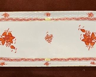 Item 22:  Herend "Rust Chinese Bouquet" Platter - 15.5": $125