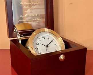 Item 44:  Chelsea Clock (personalized box):  $225