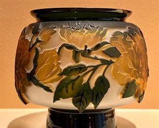 Item 49:  Blown Glass Candleholder Signed Kelsey Murphy (W. Virginia) - 5": $375