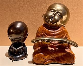 Item 52:  Buddha Marked Summit 2001 (left) - 3":  $32                                           Item 53:  Buddha (right) - 5": $45