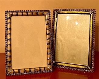 Item 55:  (2) Jay Strongwater Picture Frames - 5.25" x 7": $165/Each