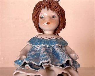 Item 74:  Hand Made Pottery Figure (Made in Italy):  $24 