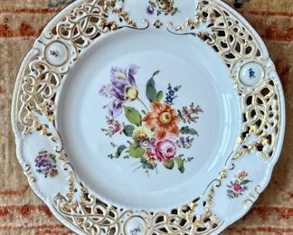 Item 83:  Herend Plate (Purple Iris) - 9.5": $94