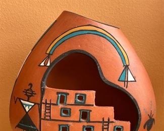 Item 87:  "Thundercloud" Acoma, Sky City Pottery Vase, signed by artist - 6": $95