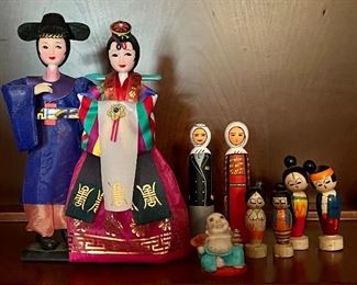 Item 88:  Set of Burma, Jordan, & Thai Figures:  $28                                              Tallest - 7.5"