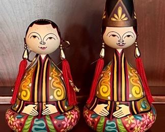 Item 90:  (2) Burma Figures Trinket Boxes - 5": $14